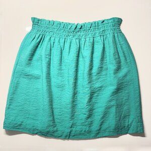 JCrew Pull-On Mini Skirt Teal Size 6